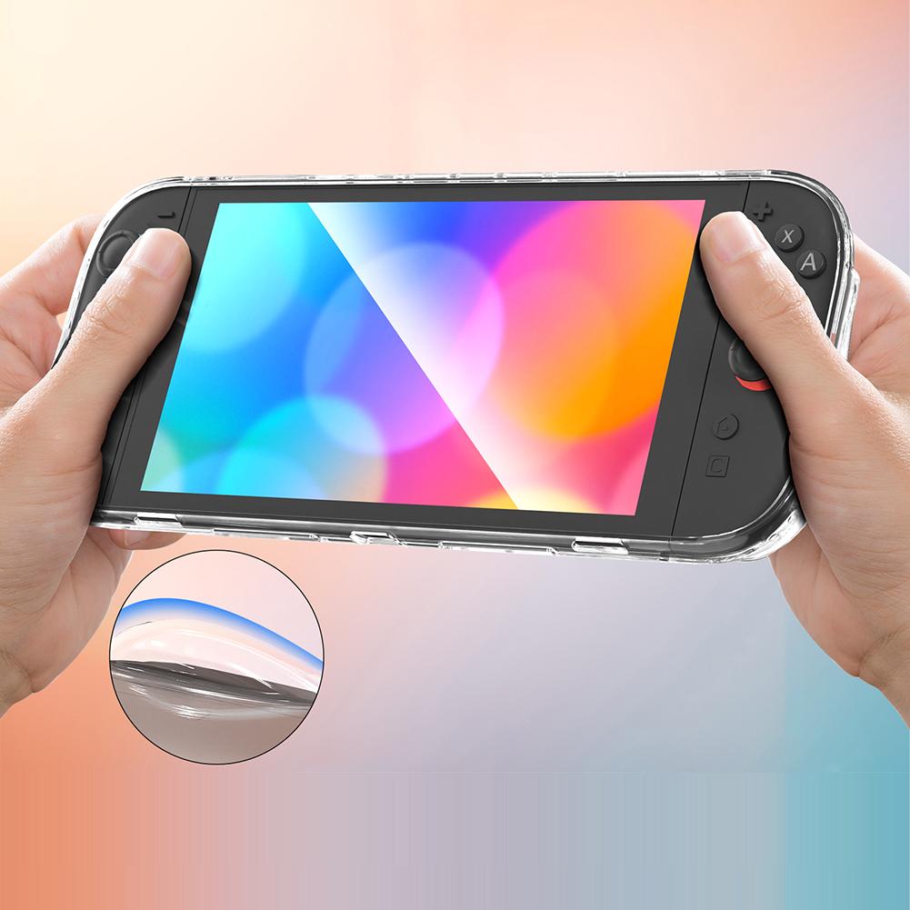For Switch 2 Handheld Gaming Console TPU Case Protective Cover Shockproof Transparent Protector Shell For Nintendo