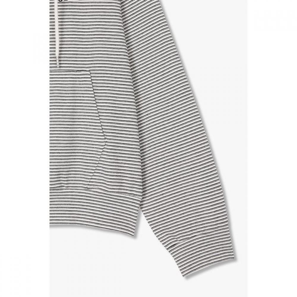 Studio Tomboy Unisex Minimal Stripe Zip Up Hoodie 9176313974