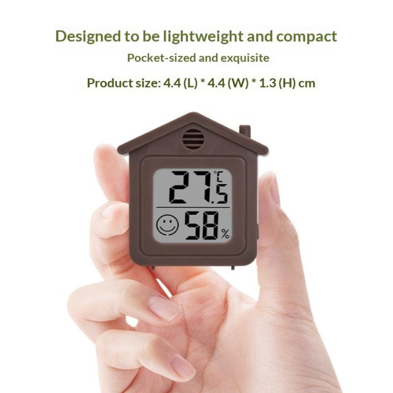 Mini Digital Temperature And Humidity Meter With Comfort Reminder Indoor Hygrometer Thermometer