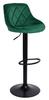 CYDRO BLACK Dark Green Velvet Bar Stool