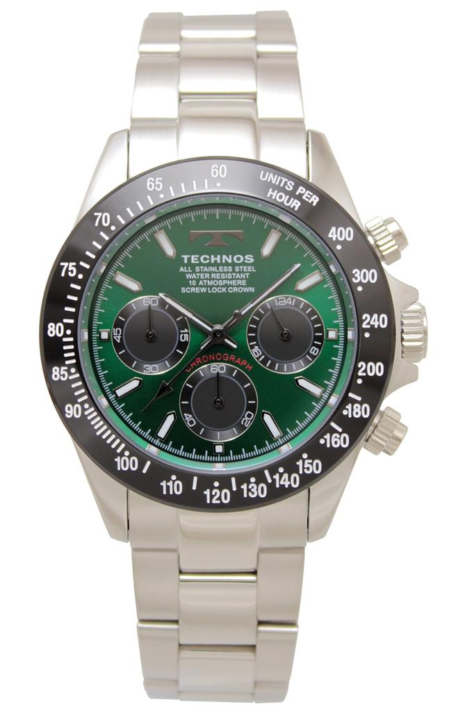 Chronograph Watch 10 ATM Water Resistant T4B73BM Silver [Technos] Men's