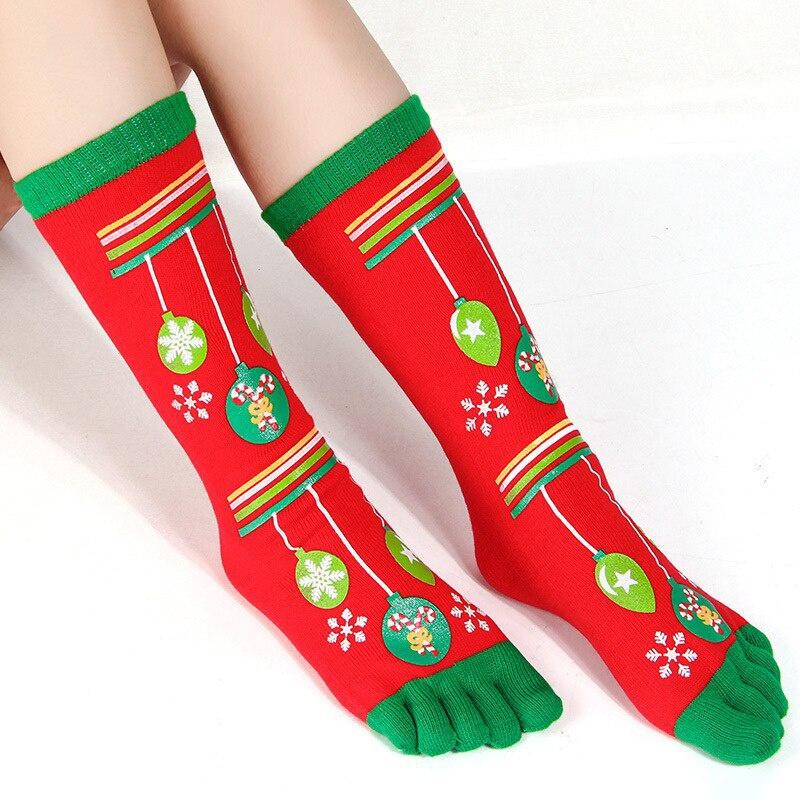 Christmas Five Finger Socks Christmas Decorations for Home Xmas Gifts Cristmas Decoration New Year Harajuku Socks