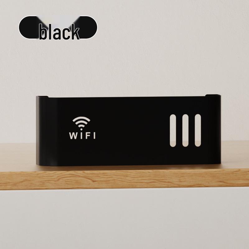 WiFi Router Storage Shelf: No-Drill Cable Concealer & Decorative Set-Top Box Holder