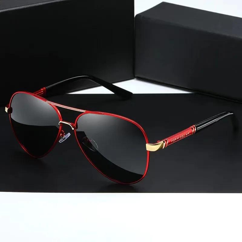 Luxury brands Sunglasses for Men Polarized Sun Glasses Travel Eyewears Classic Pilot Goggle UV 400 Protection