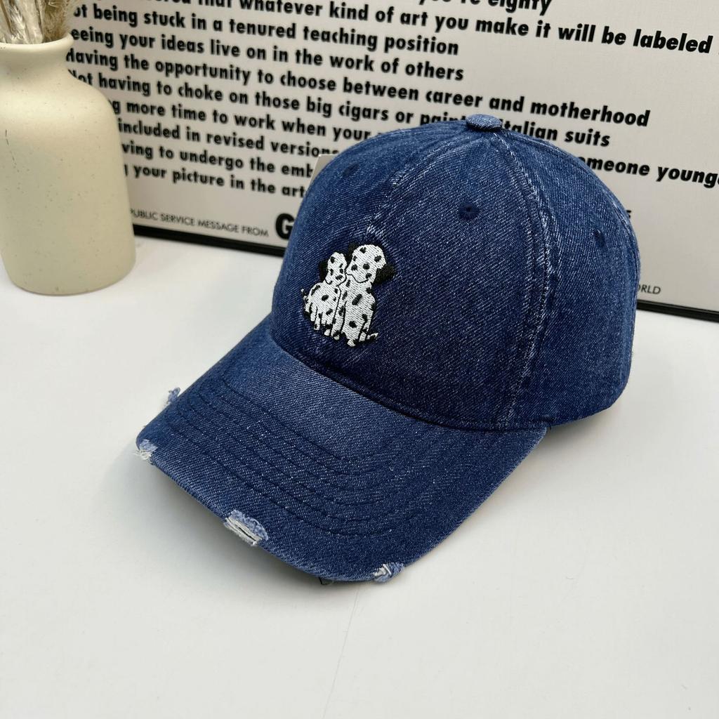 Ins Cartoon Puppy Pattern Baseball Cap Children Spring and Summer Versatile Face Small Holes Couple Cap