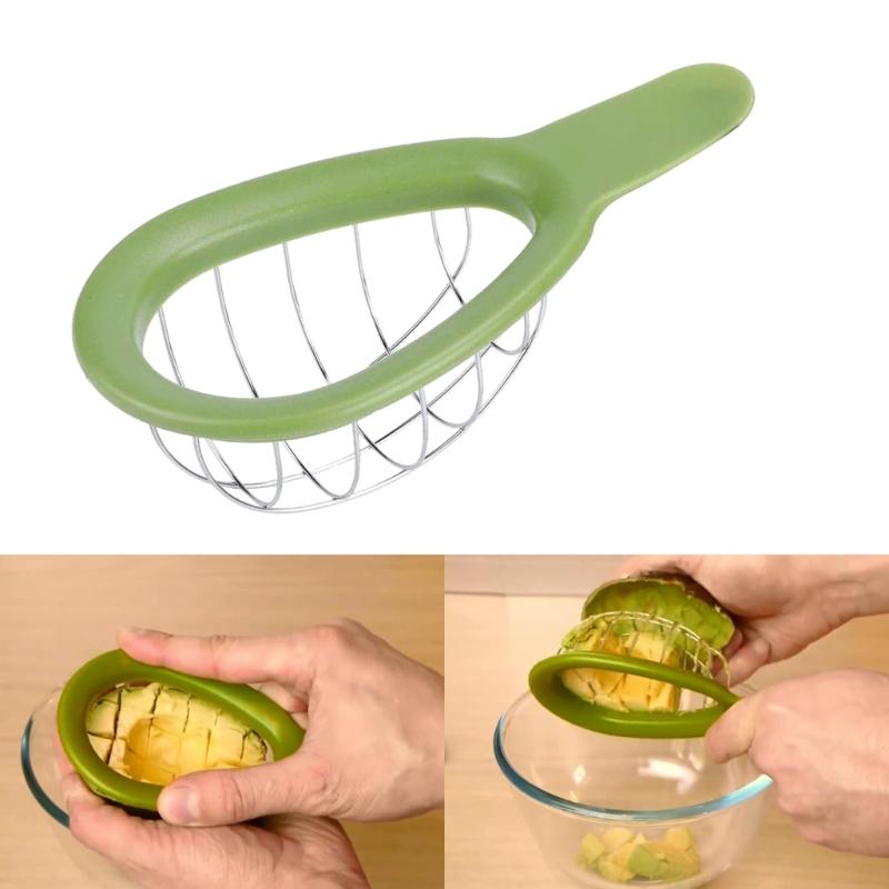 Hassle-free Avocado Slicing Tools Versatile Fruit Slicer Effortlessly Avocados Slicer Avocados Cube Tool Kiwis Cutter