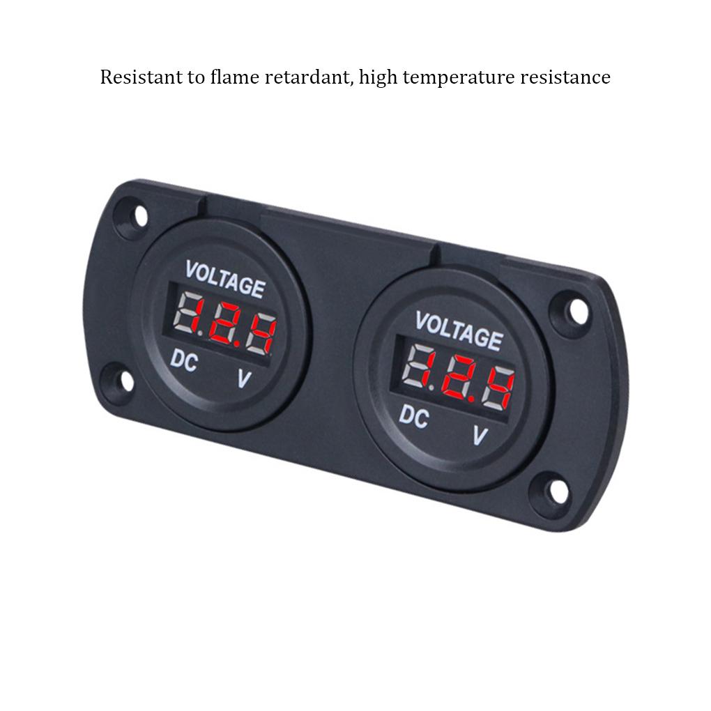 

Автомобіль Вантажівка Човен Вимірювач напруги DC 6-30V Цифровий дисплей Вольтметр Датчик напруги Вимірювальний пристрій Інструмент Автомобільний автомобіль чорний