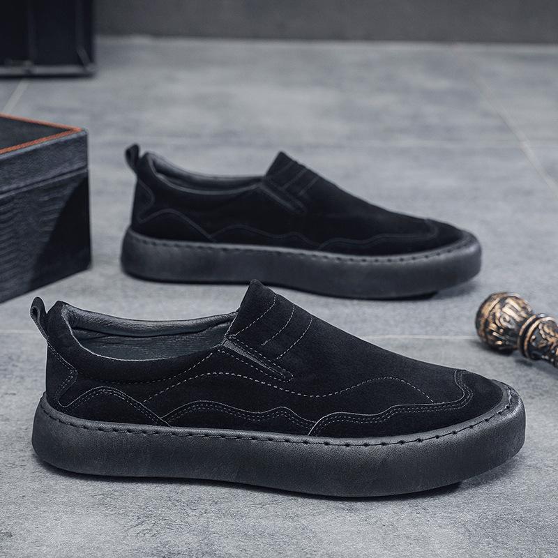 2025 Autumn New Men's Shoes Fashion Trendy Doudou Shoes Men's Loafers British Style Business Shoes Large Size Casual Shoes