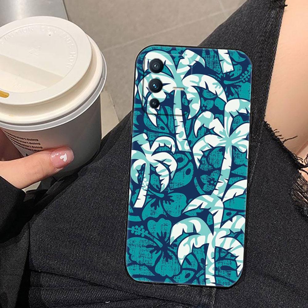 Vintage Banana Leaf Flower Cover Phone Case For VIVO S1 V17 V20 V21 V23 V23E V25 V25E V27 V27E V29 V29E V30 V30E V40 Case Funda
