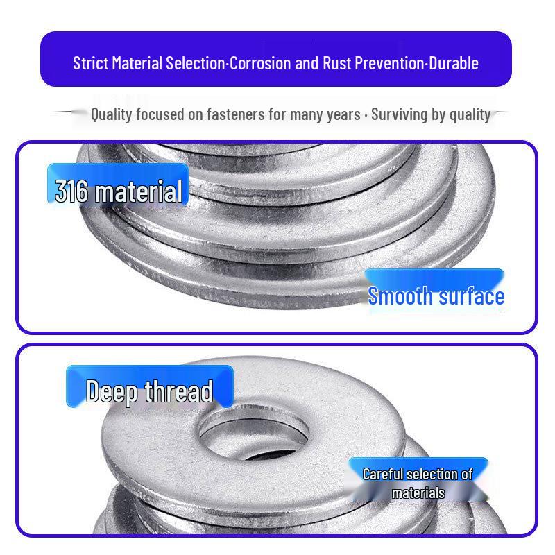 M2.5-M30 316 Stainless Steel Thickened Flat Washer DIN9021