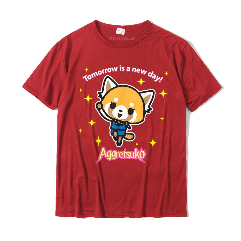 Aggretsuko Tomorrow Is Day Tee Shirt Geek T Shirts Special Cotton Unisexs Tops Shirts Summer Plus Size S