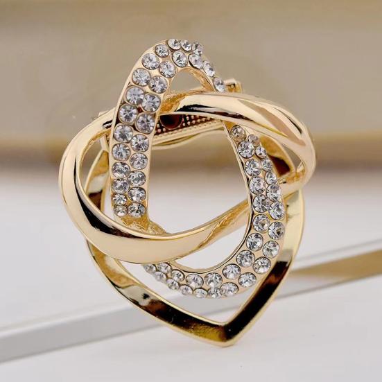 Rhinestone Scarf Buckle Elegant Scarf Clip Buckle Fashionable Sparkly Scarf Clip for Women Neckerchief Shawl Silk Scarves