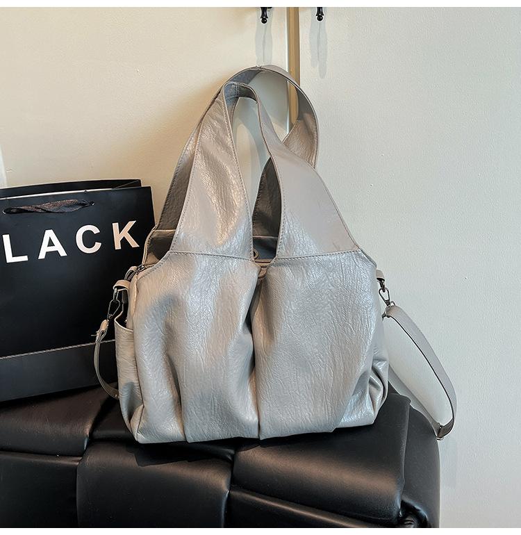 

Нишевая ретро-сумка-тоут класса люкс, женская новая вместительная сумка из мягкой кожи, сумка на плечо/подмышку, универсальная женская сумка