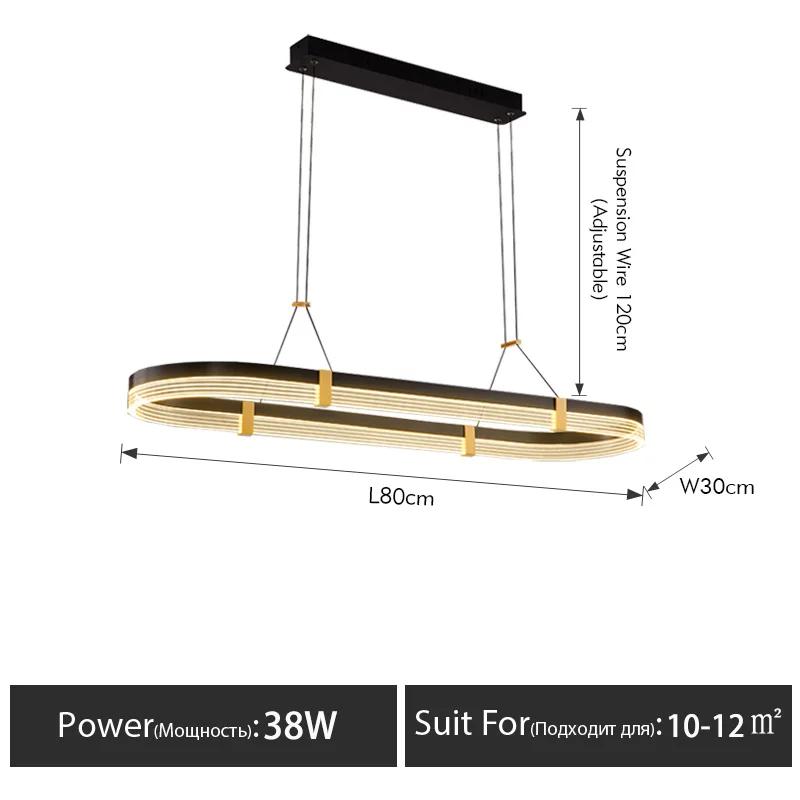 Modern minimalist restaurant pendant light Nordic creative personality designer art bar kitchen long dining table pendant light Neutral light 4000K