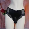 Sissy Lingerie For Men Ultra-Thin Lace Underwear Sissy Pouch Sheath Panties See-Through Underpants Gays Breathable Briefs