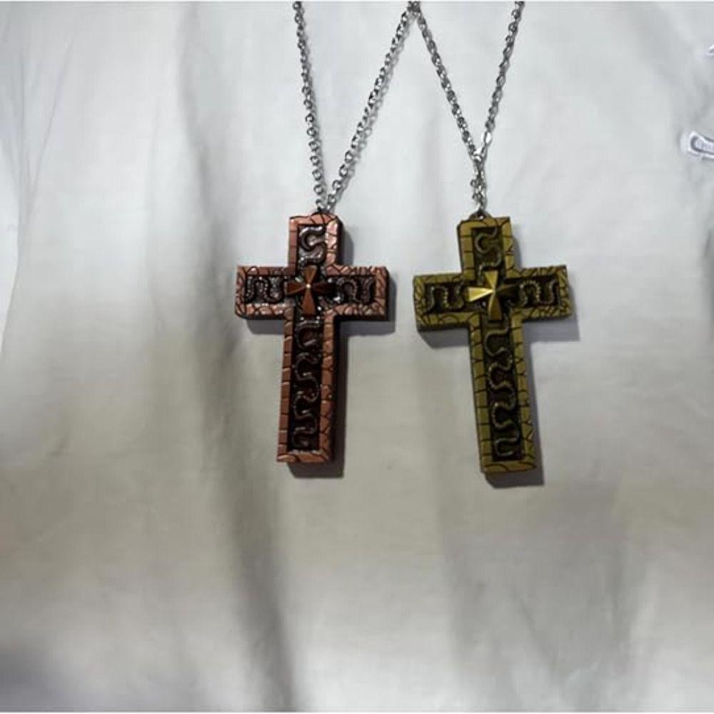 with Secret Compartment Chain Pendant Necklace Openable Charm Jewelry Cross Pendant Necklace