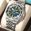 POEDAGAR Luxury Military Man Watch Casual Waterproof Luminous Date Week Men Watch Stainless Steel Quartz Men's Watches Reloj+Box