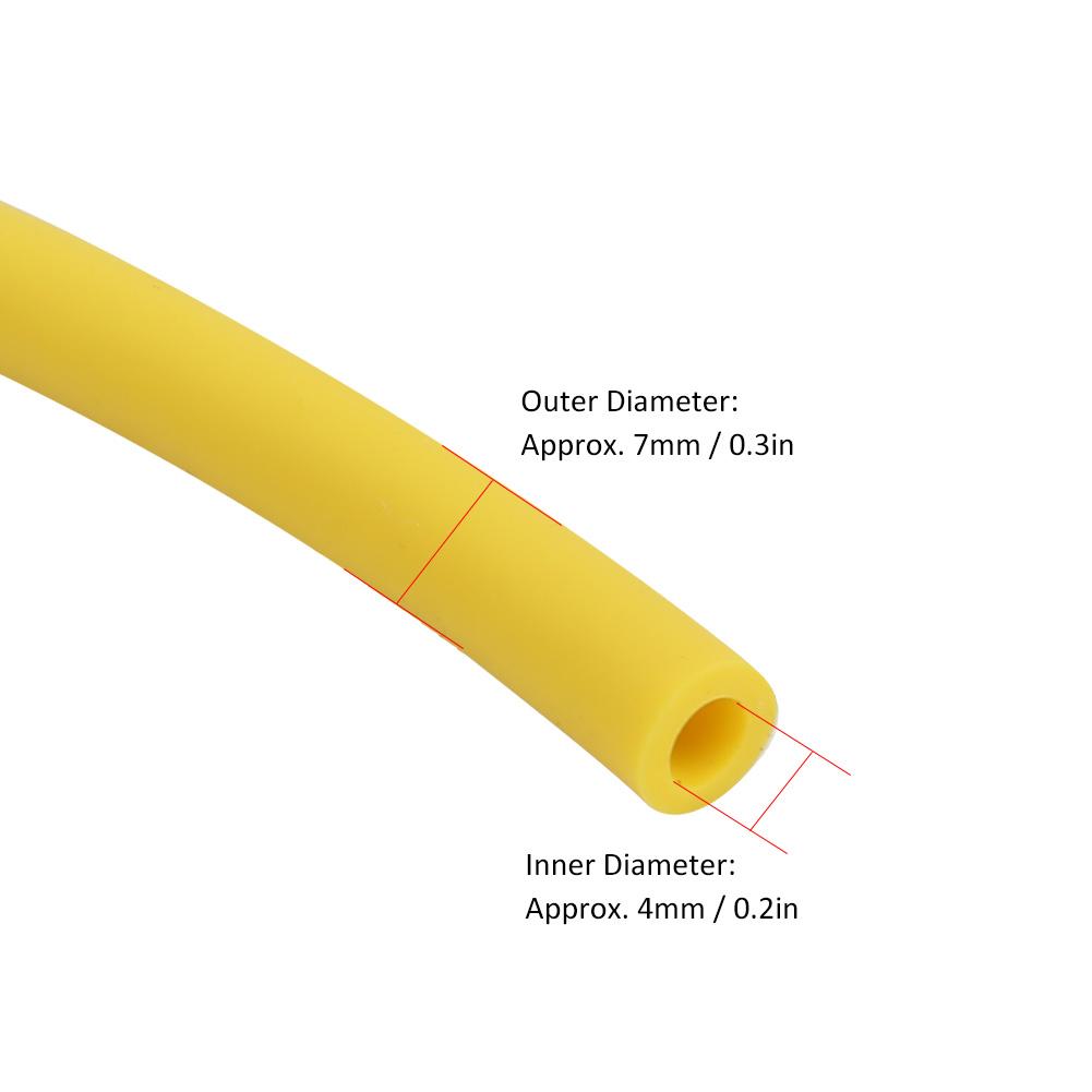 1   3   5M Yellow Soft Natural Latex  S Tube Tubing Band for Hunting Shooting (1m)