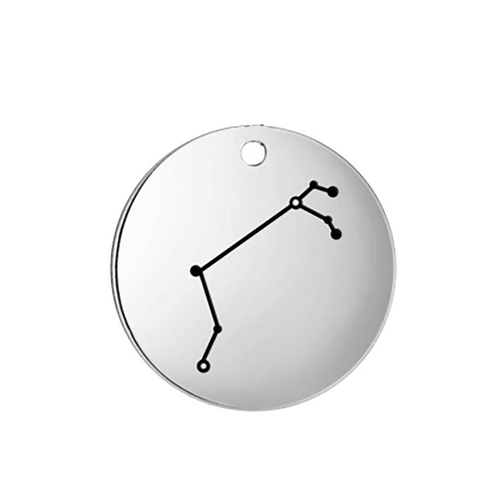 Stainless Steel Zodiac Charms for Jewelry Making Constellation DIY Pendants for Necklace Bracelet Keychain Earring