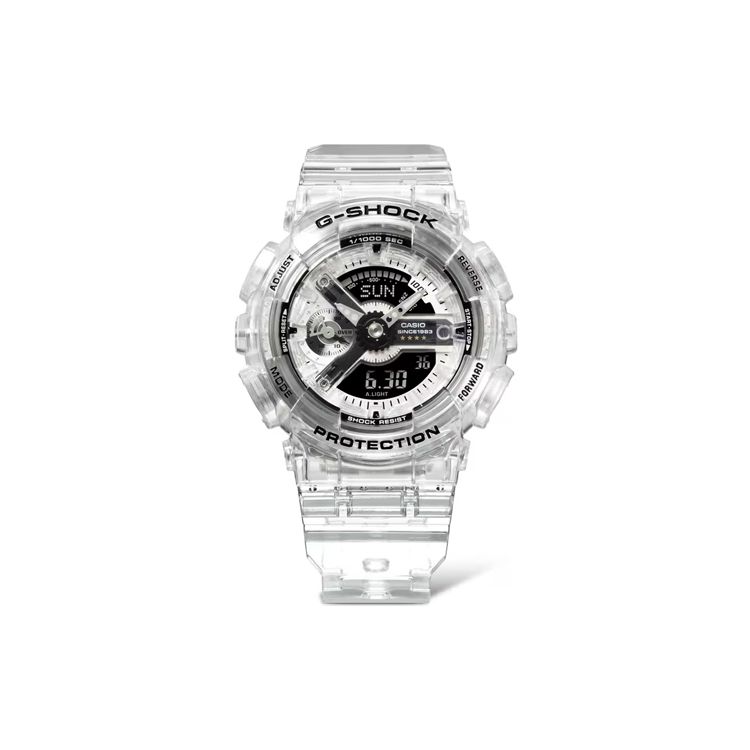 Casio G-Shock 40th Anniversary Clear Remix Dual Display Series 200m Water Resistant Quartz Movement Resin Strap Watch Women watches GMA-S114RX-7AJR