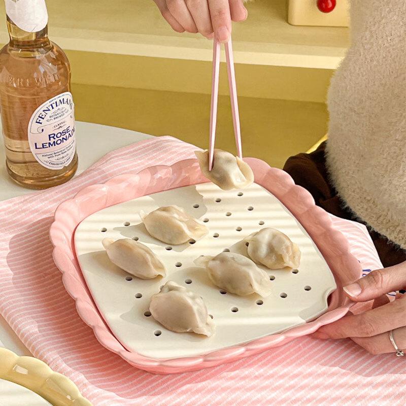 Minimalist Ceramic Double-Layer Frying Plate