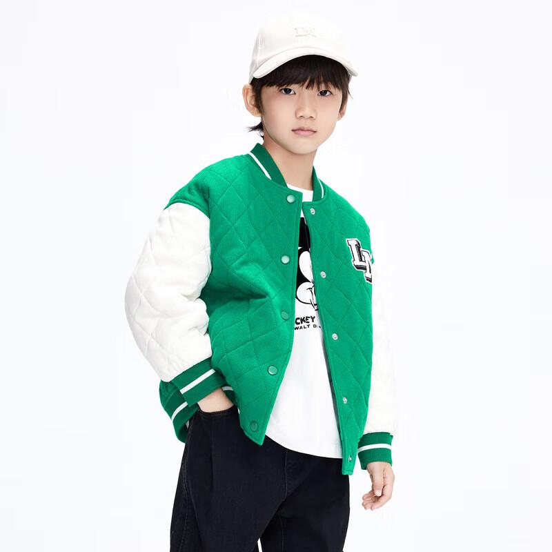 Little MO&Co. Kids Winter Padded Baseball Jacket 120