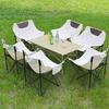Portable Outdoor Folding Table and Chairs Set for Camping, Barbecue, and Picnic