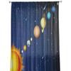 Galaxy Planet Moderne Vorhänge für Wohnzimmer Transparente Tüllvorhänge Fenster Sheer für das Schlafzimmer Zubehör Dekor