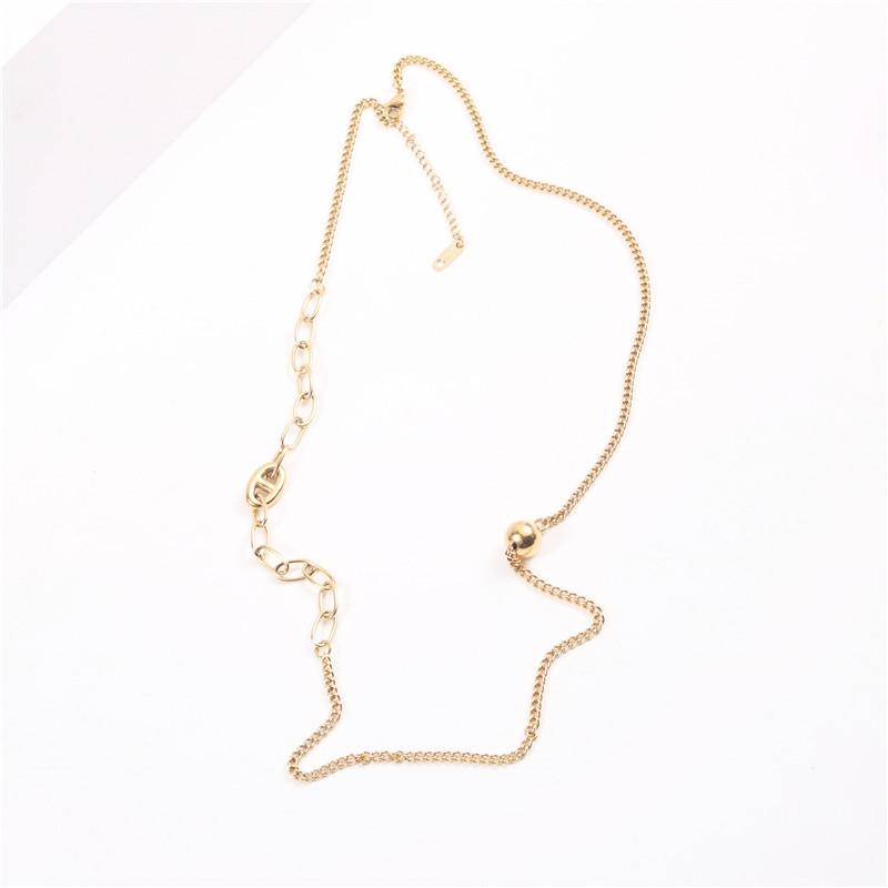 Joolim 18k Gold Plated PVD Chunky Cuban Chain Choker Necklace Tarnish Free Stainless Steel Necklace 60cm+5cm