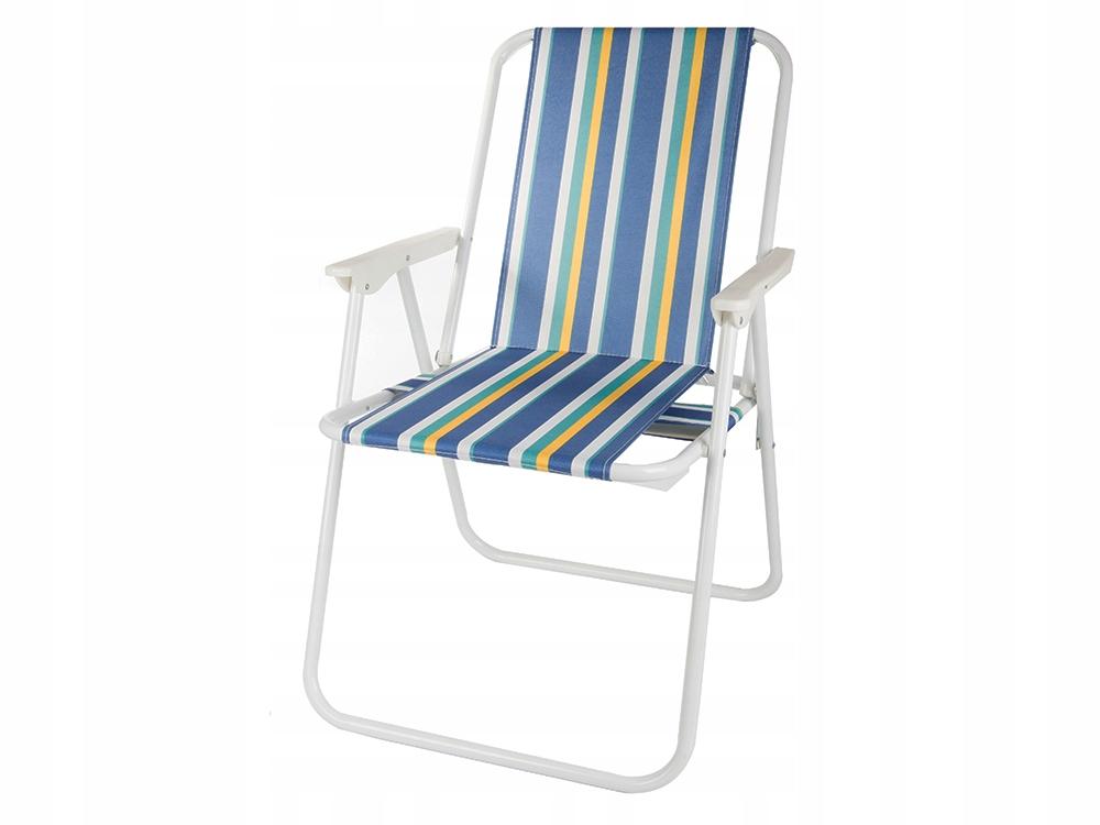 Folding Beach Chair Green Stripes (6)