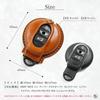 Mini Mini Crossover Clubman F54 F55 F56 F57 F60 Cooper Convertible One Countryman Smart Key Case Genuine Leather [Kakuchaya] (Mini-A) (Red)