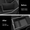 YOJOJOCO Center Console Organizer Compatible With Kia Sportage NQ5 2026 2025 2024  Accessories 5 Gen Black ABS Plastic Material Armrest Secondary