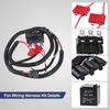 Dual Electric Fan Upgrade Wiring Harness Kit Compatible with Chevy GMC GM Truck SUV 1999 2000 2001 2002 2003 2004 2005 2006 ECU Control, Electric