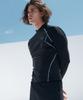 Jeteseu Men'S All-Black Slim Fit Long Sleeve Rash Guard M_3A975