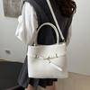 Fall New Woven Bucket Bag Women Minimalist Versatile Shoulder Crossbody High-end Handheld Purse CLE