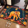 Ethnic Style India Thailand Elephant Style Carpet Living Room Sofa Bedroom Study Kitchen Entrance Door Rug Non-slip Decor Mat