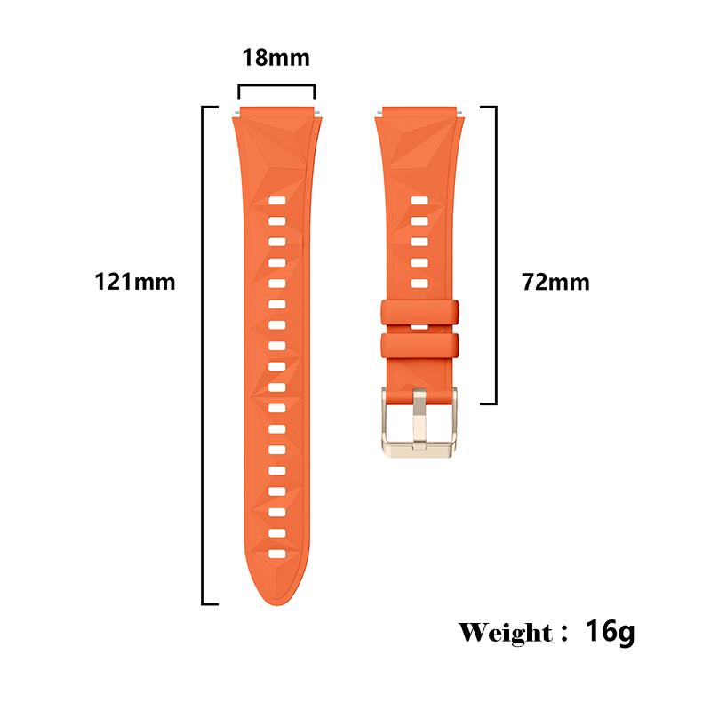 Compatible with Huawei Watch GT4 GT5 41mm/GT5 Pro 42mm Soft Silicone Waterproof Sport Wristband for Huawei Watch5 42mm GT4 41mm