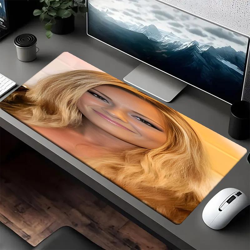 Helene Fischer Theme Mouse Pad, Non Slip Rubber Base, Multifunctional Office & Home Decor, Perfect for Workspace Personalization.