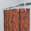 Abstract Wave Shower Curtain Modern Art Bathroom Decor Waterproof Fabric Liner Sets For Washroom