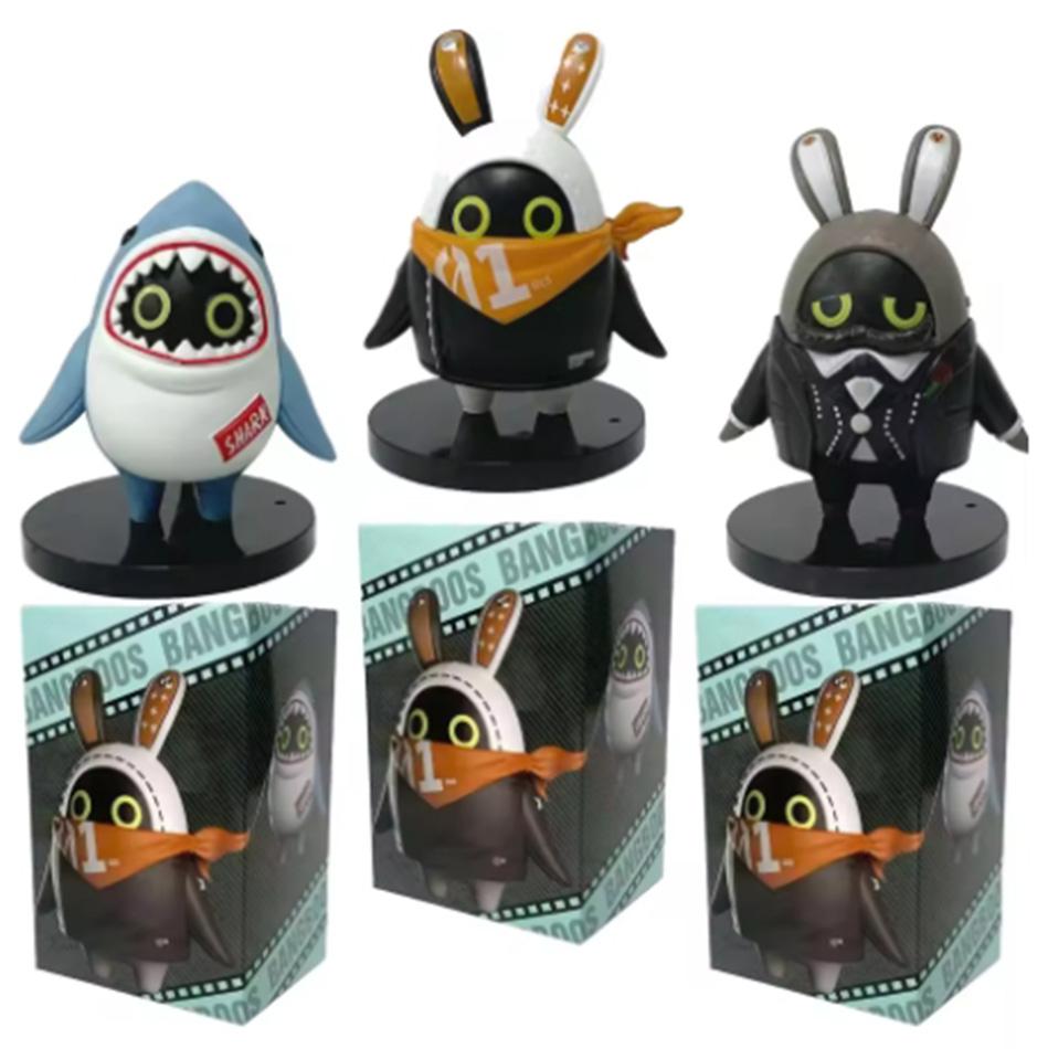 Game Zenless Zone Zero Figure Bangboo EOUS Sharkboo Amillion Cute Cartoon Accessories PVC Soft Rubber 3D Figurine Ornament Gifts