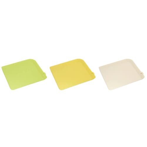 Ihara Kihan Nature Antibacterial Mini Cutting Board, 3-Color Set