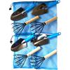 Clam Digging Set: Clam Digging, Shellfish, for Parents and Children, Family, Kids, Ninja Rake, Shovel, and Net Bag (3-piece Set for 4 People)
