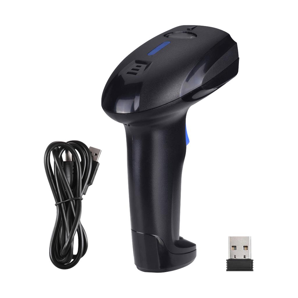 2 in 1 Wireless Wired Bar  Scanner Automatic Handheld Bar  Reader with Rechargeable Battery for Computer Laptop