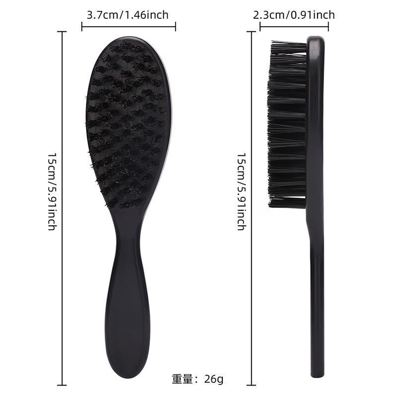 1 Stück Natürlicher Kamm Bürste Borsten Haar Bart Styling Werkzeuge Für Männer Pro Rasur Bartbürste Friseurbürste Stylist Schnurrbartbürsten