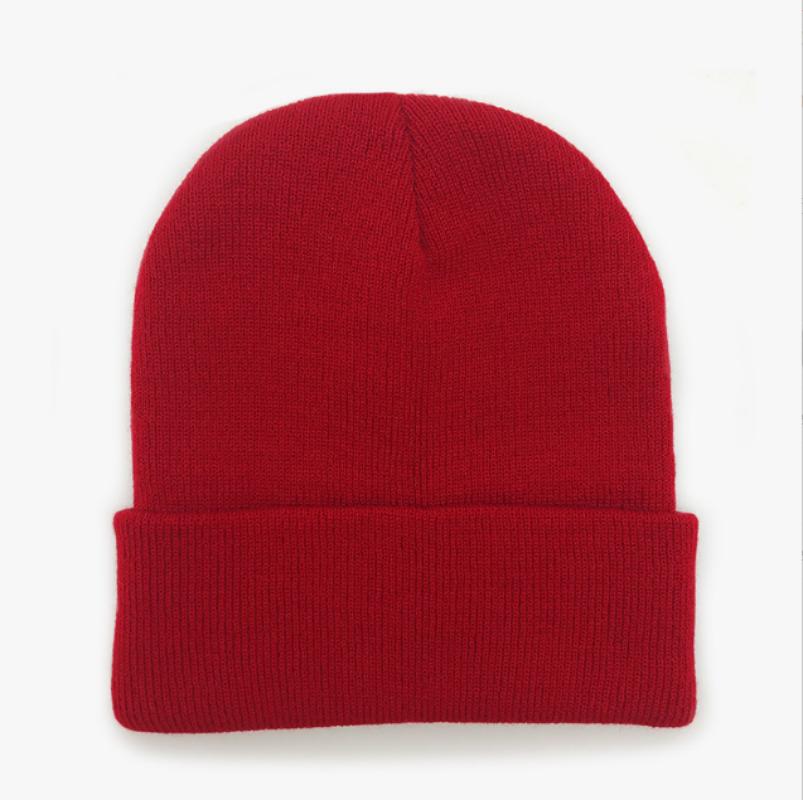 Fashion Men's And Women's Autumn Winter Cute Hat Girls Autumn College Style Warm Solid Color Embroidered Knitted Casual Cap