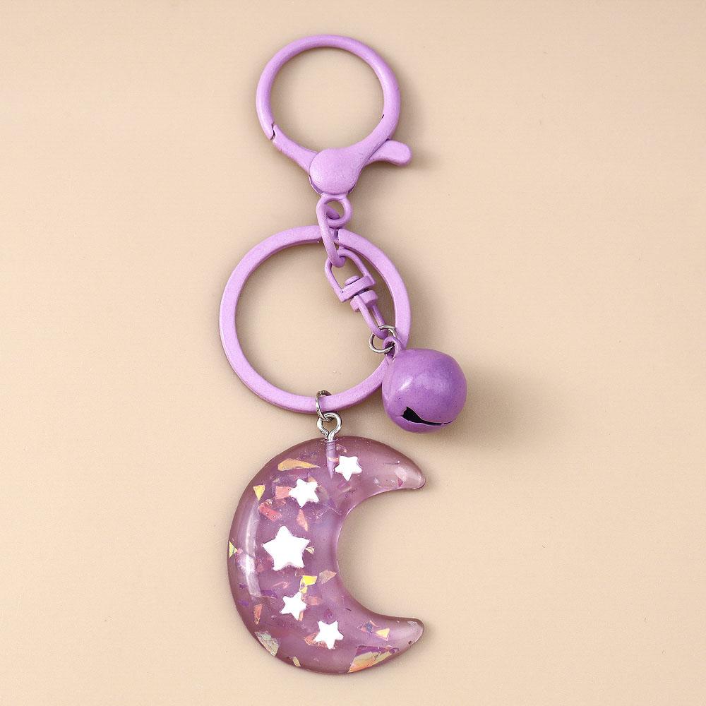 Aihua Cute Kawaii Happy Clouds Keychain for Women Girls Kids Handbag Pendants DIY Sweet Stars Cloud Key Ring Jewelry Gifts