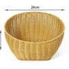 ZISIZ Hand-Woven Wooden Fruit and Bread Basket