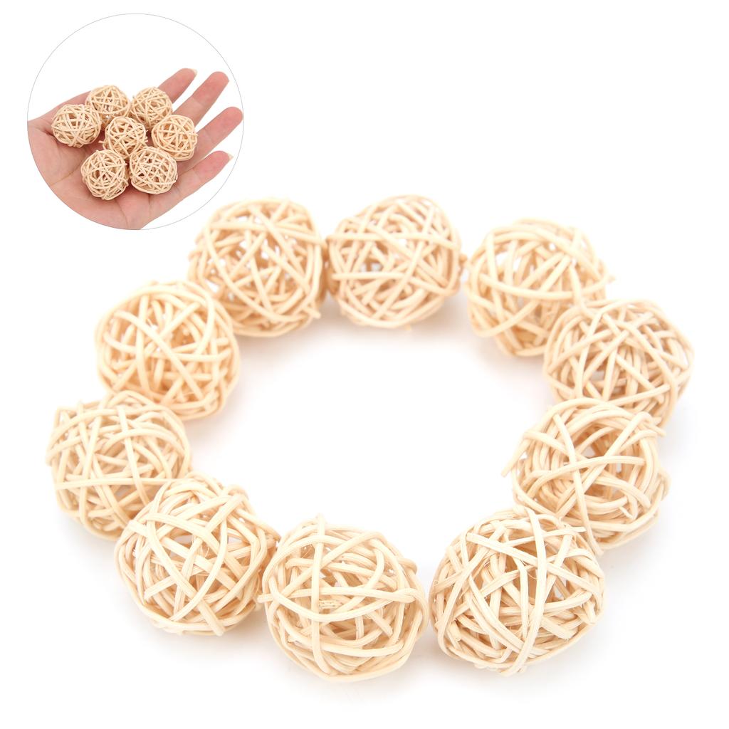 Sepak Takraw Spielzeug, natürliche Farbe, Rattan, sicheres und harmloses Papageien-Kleintier-Kauspielzeug für Papageien