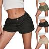Women's Casual Cargo Shorts with Pockets, Elastic Waistband, Athletic Shorts for Summer, Outdoor and Daily Activities