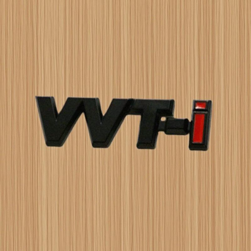 

3d Metal Letter VVTi Logo Car Rear Trunk Sticker Badge Fender Side Emblem for VVT-i Camry COROLLA Rav4 PRIUS Accessories чёрный